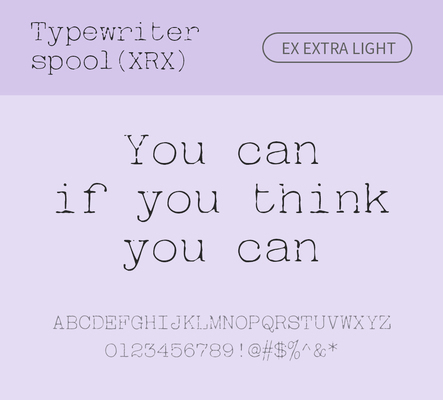 알파벳 영어 폰트 사람없음 OTF 라이트체 낱개폰트 설치폰트 디자인서체 영문폰트 Typodermic_서체 활자체 typewriterspoolxrx_서체 typewriterspoolxrxex_서체 문자 파일형식