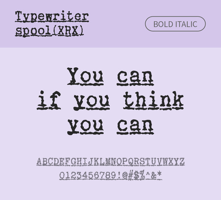 알파벳 영어 폰트 사람없음 OTF 볼드체 낱개폰트 설치폰트 디자인서체 영문폰트 Typodermic_서체 이탤릭체 활자체 typewriterspoolxrx_서체 문자 파일형식