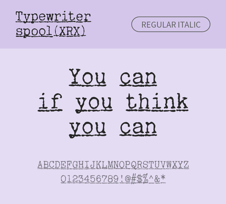 알파벳 영어 폰트 사람없음 OTF 레귤러체 낱개폰트 설치폰트 디자인서체 영문폰트 Typodermic_서체 이탤릭체 활자체 typewriterspoolxrx_서체 문자 파일형식