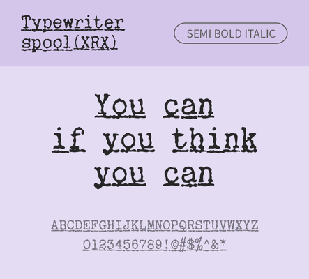 알파벳 영어 폰트 사람없음 OTF 낱개폰트 설치폰트 디자인서체 세미볼드체 영문폰트 Typodermic_서체 이탤릭체 활자체 typewriterspoolxrx_서체 문자 파일형식