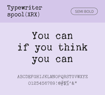알파벳 영어 폰트 사람없음 OTF 낱개폰트 설치폰트 디자인서체 세미볼드체 영문폰트 Typodermic_서체 활자체 typewriterspoolxrx_서체 문자 파일형식