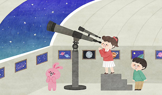 전신 PSD 한마리 여자 남자 별 어린이 동물캐릭터 액자 일러스트 밤하늘 서기 소녀 소년 두명 우주 계단 놀람 토끼 관찰 체험학습 체험 천체망원경 천문대 관측소 우주관측 어린이만 일러캐릭터 자연요소 동물 캐릭터 1 감정 컨셉 포유류 모션 하늘 표정 사람 반려동물 망원경 야간 관측 파일형식