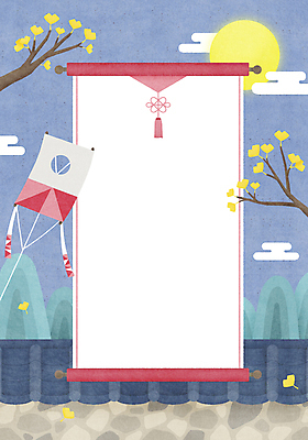 PSD 구름 전통 명절 일러스트 산 프레임 사람없음 파란색 추석 보름달 두루마리 연 노리개 은행잎 은행나무 프레임일러스트 기와담장 카피스페이스 전통프레임 국내일러스트 자연요소 나무 기념일 컬러 잎 전통소품 기와 담장 놀이용품 공백 달 파일형식