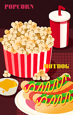 접시 일러스트 패스트푸드 빨대 사람없음 소스 소시지 영화관 담기 콜라 탄산음료 팝콘 핫도그 소스그릇 테이크아웃컵 국내일러스트 AI파일 그릇 식기 음료 음식 모션 컵 양념 가공식품 인스턴트 극장 탄산 파일형식 벡터