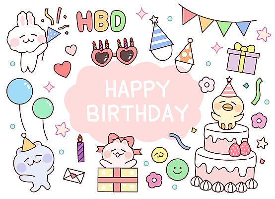 동물 꽃 별 동물캐릭터 스티커 여러마리 일러스트 곰 프레임 폭죽 병아리 사람없음 친구 세트 선글라스 케이크 고양이 고깔모자 하트 토끼 생일파티 생일 생일케이크 편지 꽃가루 생일축하 풍선 생일선물 생일초 가랜드 일러캐릭터 AI파일 자연요소 모양 식물 캐릭터 모자_잡화 기념일 안경 다수 초 포유류 관계 조류 디저트 선물 반려동물 축하 가루 파티용품 파일형식 벡터