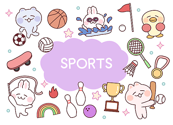 동물 별 스포츠 동물캐릭터 무지개 스티커 골프 여러마리 일러스트 공 곰 불꽃 골프공 프레임 병아리 사람없음 친구 세트 운동 수영 고양이 권투 야구 토끼 스케이트보드 보드 볼링핀 볼링 트로피 메달 물안경 리듬체조 배드민턴 볼링공 골프깃발 복싱화 리본체조 국내일러스트 일러캐릭터 AI파일 자연요소 캐릭터 다수 포유류 관계 조류 불 골프용품 건강 반려동물 구기 격투기 깃발 수상스포츠 보드_스포츠 볼링용품 상_우승 체조 수영용품 권투용품 상_상패 파일형식 벡터