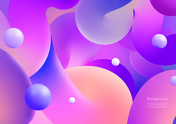 PSD 편집이미지 분홍색 백그라운드 사람없음 3D 보라색 구 원형 입체 그라데이션 그라디언트 편집3D 도형 컬러 디지털합성 파일형식
