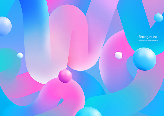 PSD 편집이미지 분홍색 백그라운드 사람없음 파란색 3D 구 원형 입체 그라데이션 그라디언트 편집3D 도형 컬러 디지털합성 파일형식