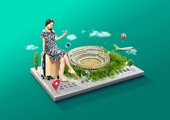 전신 PSD 나무 구름 편집이미지 응시 여자 해외여행 비행기 한명 들기 앉기 20대 성인 초록색 여름휴가 바캉스 선글라스 카메라 캐리어 한국인 열기구 비눗방울 항공권 여권 위치 콜로세움 비행기모형 성인여자한명만 이미지편집 자연요소 식물 1 해외 시선 안경 컬러 여행 항공교통 모션 휴가 대중교통 사람 동양인 청년 전자제품 모형 여행가방 티켓 로마 여자한명만 성인여자만 파일형식 여름_계절