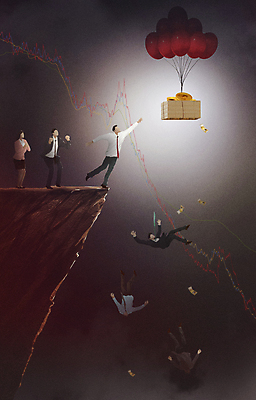 전신 PSD 여자 남자 돈 일러스트 그래프 여러명 성인 경제 빛 검은색 절벽 직장인 떨어짐 돈다발 떠있는 위험 하락 투자 풍선 손뻗기 경제불황 손실 위기 투자자 성인만 가상화폐 폭락 국내일러스트 직업 컬러 다수 컨셉 비즈니스 모션 사람 재산 불황 파일형식