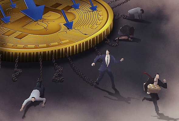 전신 PSD 여자 남자 화살표 일러스트 경고 들기 여러명 성인 금융 경제 동전 손상 고통 회색 직장인 좌절 돈다발 위험 쇠사슬 하락 탈출 괴로움 투자 경제불황 손실 위기 족쇄 투자자 성인만 가상화폐 국내일러스트 직업 감정 컬러 다수 컨셉 돈 비즈니스 모션 사람 불황 파일형식