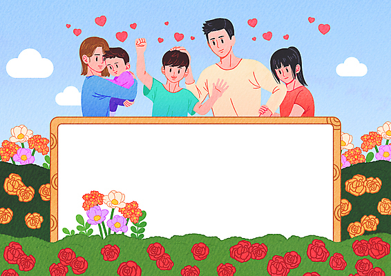 PSD 구름 여자 남자 딸 아들 어린이 하늘색 일러스트 가족 안기 엄마 프레임 소녀 소년 여러명 상반신 성인 초록색 장미 팔짱 하트 아기 아빠 들어올리기 쓰다듬기 카피스페이스 국내일러스트 자연요소 모양 꽃 컬러 다수 관계 모션 사람 파란색 공백 파일형식