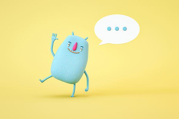 PSD 편집 편집이미지 캐릭터 한마리 디자인 교육 말풍선 3D캐릭터 사람없음 노란색 3D소스 3D 손들기 디지털합성 손인사 안녕 몬스터 에듀 에듀케이션 편집소스 편집3D 1 컬러 모션 인사 파일형식