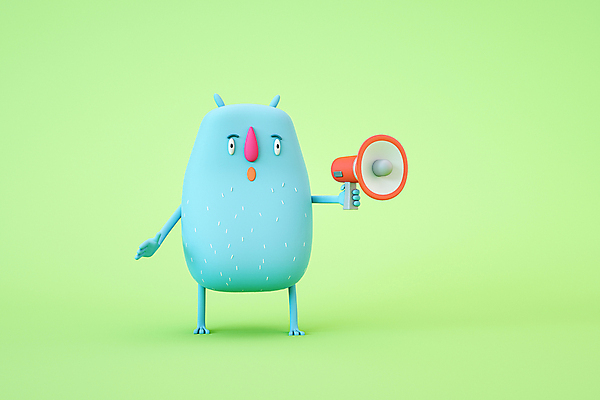 PSD 편집 편집이미지 캐릭터 한마리 디자인 교육 3D캐릭터 들기 사람없음 초록색 3D소스 3D 확성기 외침 디지털합성 몬스터 에듀 에듀케이션 편집소스 편집3D 1 컬러 모션 소리 파일형식