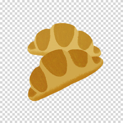 편집 편집이미지 빵 누끼 사람없음 두개 크루아상 PNG 편집소스 음식 2 파일형식