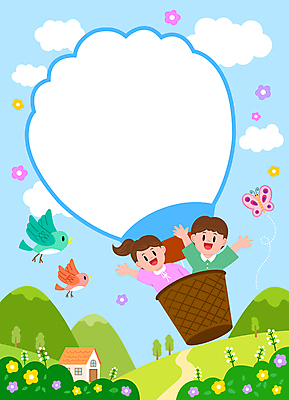 구름 여자 어린이교육 교육 남자 꽃 어린이 하늘색 나비 일러스트 상상 조류 주택 프레임 세마리 소녀 소년 상반신 두명 건물 손들기 만세 열기구 어린이상상 프레임일러스트 어린이만 국내일러스트 AI파일 자연요소 식물 동물 건축물 곤충 항공교통 모션 3 사람 파란색 파일형식 벡터