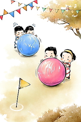 전신 PSD 나무 여자 남자 어린이 일러스트 공 협력 나뭇잎 미소 소녀 경기 소년 여러명 상반신 운동복 가을 깃발 짝 밀기 즐거움 체육대회 가랜드 공굴리기 굴리기 열심 어린이만 국내일러스트 식물 옷 계절 감정 스포츠 다수 잎 모션 표정 사람 체육 파티용품 대회 파일형식