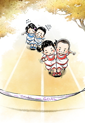 전신 PSD 나무 여자 남자 리본 어린이 일러스트 어깨동무 협력 나뭇잎 소녀 소년 여러명 운동복 달리기 주먹 가을 짝 묶기 트랙 체육대회 결승선 노려봄 결승끈 이인삼각 힘듦 어린이만 국내일러스트 식물 옷 계절 포즈 다수 컨셉 잎 모션 놀이 표정 사람 체육 대회 파일형식