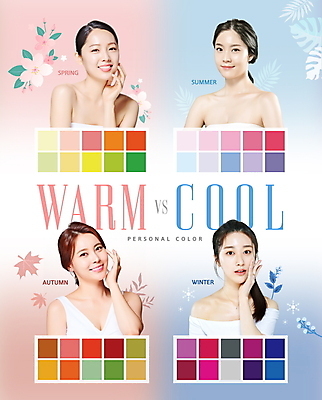 PSD 편집이미지 여자 꽃 분홍색 하늘색 단풍 잎 겨울 미소 웃음 손짓 여러명 상반신 20대 성인 타이포그라피 여름 뷰티 봄 터치 한국인 가을 의료성형뷰티 성인여자만 피부톤 퍼스널컬러 이미지편집 식물 문자 계절 컬러 다수 모션 표정 사람 동양인 청년 파란색 피부 여자만 성인만 파일형식