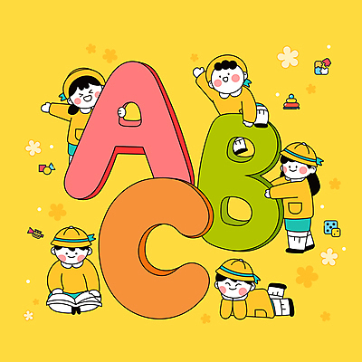 전신 알파벳 영어 여자 남자 꽃 어린이 엎드리기 일러스트 영어교육 서기 앉기 소녀 소년 여러명 책 독서 노란색 손들기 유치원 유치원생 잡기 B A 유치원복 C 꽃받침 영어교실 어린이만 영어유치원 국내일러스트 AI파일 식물 문자 옷 교육 컬러 다수 모션 수업 사람 손짓 파일형식 벡터