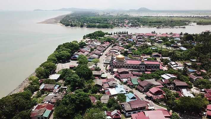 아시아 종교 백그라운드 자연 동양인 사람없음 야외 건물 물 컬러풀 일출 도시 이슬람교 모스크 랜드마크 마스지드 4K MOV 해외동영상 클립영상 자연요소 건축물 나라 컬러 인종 노을 생태계 동영상 파일형식