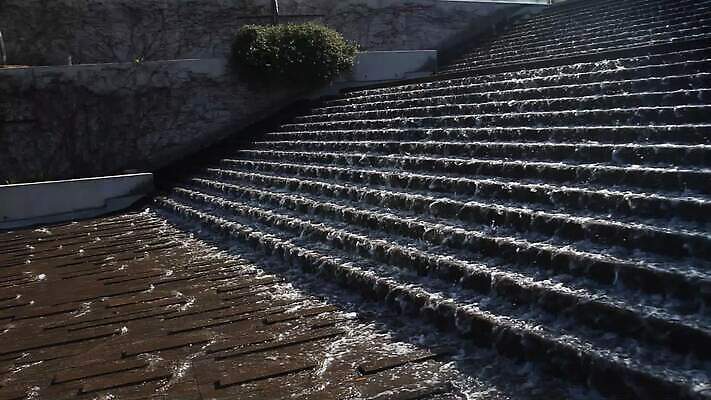 디자인 사람없음 물 계단 흐름 성 텍사스 MOV 해외동영상 클립영상 자연요소 건축물 컨셉 미국 동영상 파일형식