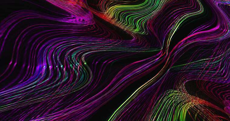 물결 컬러 백그라운드 모션 유리 추상 미래 미술 사람없음 그래픽 빛 컬러풀 3D 디지털 흐름 고리 신비 DJ 명상 만들기 덮기 광택 마법 강렬 광 왜곡 환각 4K 인트로 MP4 해외동영상 클립영상 컨셉 무늬 재질 문화예술 디지털합성 동영상 증상 파일형식