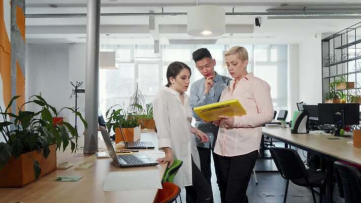 직업 라이프스타일 디자인 지도 CEO 사업가 통신 성공 아이디어 직장 창조 사람 동양인 그래픽 세명 사무실 도움 비즈니스맨 비즈니스우먼 체험 그룹 대표 토론 디자이너 리더 개발 경영 서류판 세미나 인턴 인턴쉽 4K MOV 해외동영상 클립영상 여자 남자 컨셉 회사 비즈니스 인종 생활 사무용품 직장인 동영상 파일형식