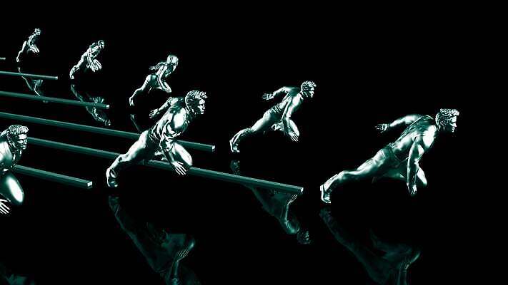 직업 남자 산업 스포츠 컨셉 비즈니스 사업가 성공 노동자 사람없음 달리기 경쟁 우승 비즈니스맨 자신감 결심 대표 라이벌 위치 재택근무 해결 대회 경영 선로 승자 전력질주 필승 선두 4K MP4 해외동영상 클립영상 감정 모션 사람 최고 직장인 동영상 파일형식