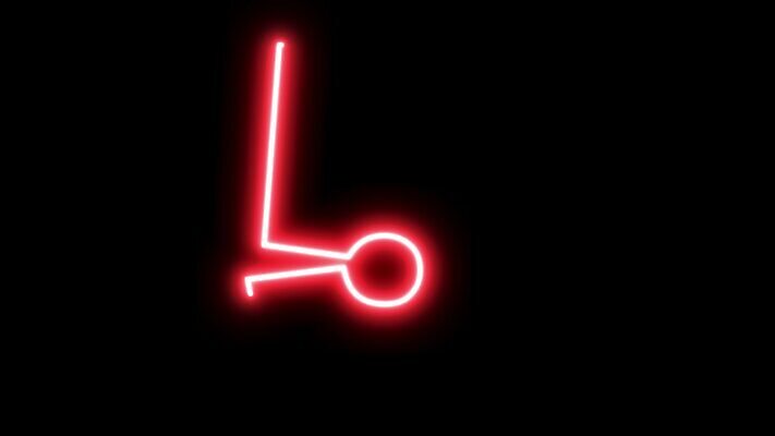 미래 사람없음 네온 애니메이션 직사각형 만화경 블러효과 4K MOV 해외동영상 클립영상 도형 컨셉 장난감 동영상 블러 파일형식 효과