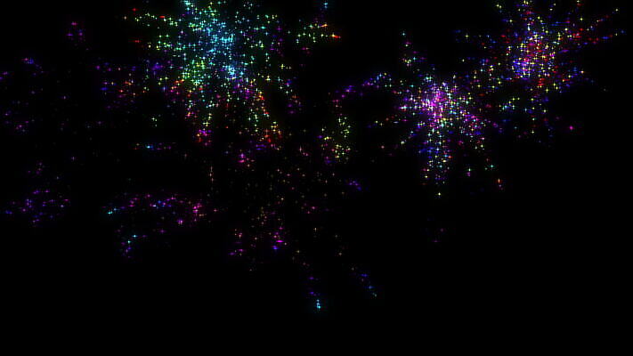 디자인 행복 별 컬러 과학 백그라운드 하늘 추상 휴가 새로움 기념 폭죽 불꽃놀이 파노라마 미술 이벤트 사람없음 장식 빛 반짝임 컬러풀 파티 우주 검은색 축제 어둠 축하 저녁 신비 연도 심볼 은하계 공상 천문학 7월 무한 MOV 해외동영상 클립영상 자연요소 교육 감정 컨셉 무늬 모션 놀이 문화예술 촬영기법 날짜 야간 동영상 파일형식