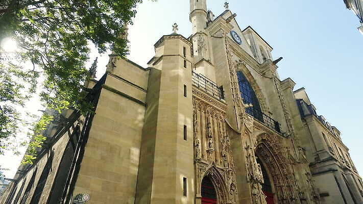 디자인 외관 유럽 기독교 종교 도로 음악 컬러 여행 건축양식 휴가 거리 미술 사람없음 야외 건물 파란색 컬러풀 성당 교회 문 프랑스 수확 골동품 흰색 도시 성자 도심 12월 프랑스어 랜드마크 숭배 옛날 파리(프랑스) 4K MOV 해외동영상 클립영상 문자 건축물 건축 나라 길 농업 종교건축 교통시설 문화예술 날짜 동영상 파일형식