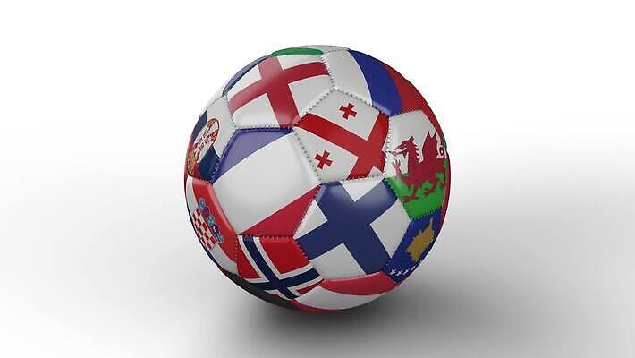 유럽 스포츠 백그라운드 축구공 공 성공 표면 잉글랜드 웨일즈 스웨덴 노르웨이 핀란드 그림자 사람없음 컵 3D 축구 유로 프랑스 흰색 깃발 고리 포르투갈 네덜란드 러시아 벨기에 체코 크로아티아 애니메이션 칠면조 폴란드 골 마지막 불가리아 세르비아 슬로바키아 우크라이나 조지아 필승 4K MOV 해외동영상 클립영상 식기 나라 컬러 컨셉 돈 축구용품 조류 영국 북유럽 구기 우승 디지털합성 동영상 동유럽 서유럽 파일형식 남유럽