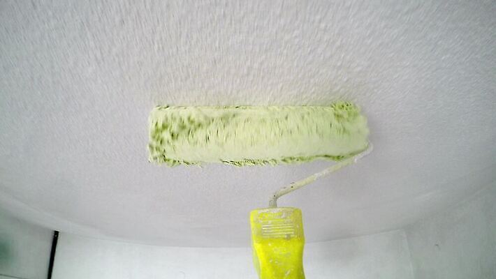 직업 벽 컬러 백그라운드 컨셉 노동자 아파트 주택 실내 손잡이 미술 사람 사람없음 내부 장식 초록색 인테리어 노란색 우주 페인트 방 장비 흰색 공구 잡기 붓 업무 수리 닫기 천장 그림 롤 롤러 화가 부활 팔 계약자 공예가 업그레이드 1인칭시점 4K MP4 해외동영상 클립영상 디자인 시선 모션 문화예술 건물 신체부위 도구 작업 계약 동영상 파일형식