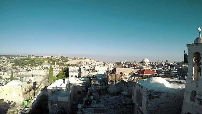 여행 건축양식 안테나 파노라마 풍경 사람없음 야외 도시풍경 탑 도시 역사 땅 타운 유대인 동쪽 랜드마크 예루살렘 옛날 이스라엘 팔레스타인 4K MP4 해외동영상 클립영상 건축물 건축 중동 통신 촬영기법 방향 동영상 서아시아 파일형식