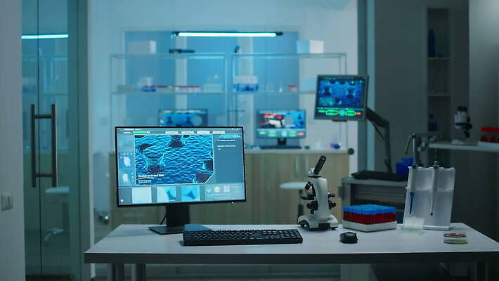 산업 과학 건강 현미경 실험 사람없음 치료 컴퓨터 약 우주 건강관리 환경 장비 도구 실험실 바이러스 생명공학 과학자 분석 생물학 미생물 지역 발견 조제 혁명 개발 백신 유전 전염병 피펫 화학물질 항생제 사스 코로나바이러스 비어있는 4K MOV 해외동영상 클립영상 직업 교육 컨셉 의학 생물 실험기구 관리 전자제품 화학 질병 만들기 동영상 학자 파일형식