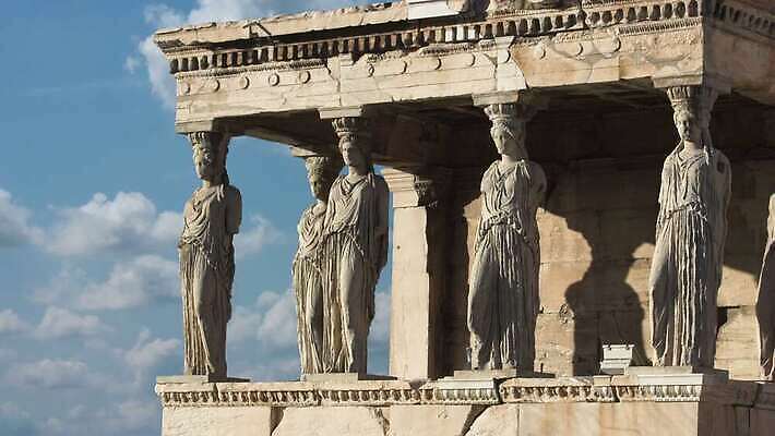 유럽 종교 문화 조각 여행 건축양식 하늘 유물 미술 사람없음 건물 조각상 교회 골동품 기둥 사찰 역사 심볼 그리스 폐허 대리석 아테네 신화 그리스인 천연기념물 고고학 아크로폴리스 옛날 4K MOV 해외동영상 클립영상 서양인 전통 건축물 교육 건축 나라 재료 종교건축 문화예술 조형물 동영상 파일형식