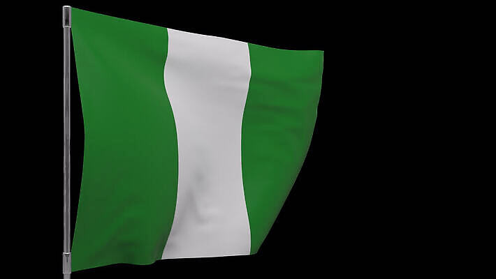 배너 물결 사람없음 깃발 깃대 봉 애국심 나이지리아 전국 4K MOV 해외동영상 클립영상 동영상 파일형식 서아프리카