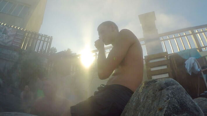 실루엣 겨울 수영장 건강 사람없음 야외 물 태양 일출 스파 목욕 일몰 수증기 폭발 용암 사우나 옛날 유황 4K MOV 해외동영상 클립영상 자연요소 계절 촬영기법 노을 청결 동영상 파일형식