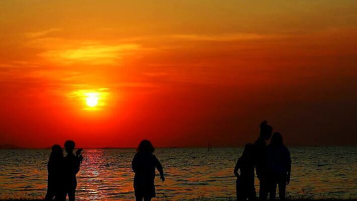 라이프스타일 남자 행복 실루엣 바다 여행 오렌지 관계 자연 하늘 휴가 휴식 함께함 사람 사람없음 야외 여름 친구 햇빛 태양 파티 일출 황혼 일몰 우정 기쁨 축하 그룹 야간 저녁 주말 MOV 해외동영상 슬로모션 클립영상 자연요소 계절 감정 컨셉 과일 촬영기법 이벤트 생활 노을 생태계 동영상 파일형식