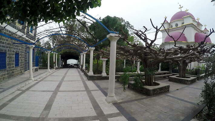 전통 기독교 종교 문화 호수 바다 분홍색 여행 십자가 건축양식 사람없음 건물 교회 성경 기도 사찰 영혼 역사 신성 수도원 그리스인 12 랜드마크 신앙심 옛날 이스라엘 팔레스타인 4K MOV 해외동영상 클립영상 서양인 건축물 건축 컬러 중동 종교용품 종교건축 숫자 동영상 서아시아 파일형식