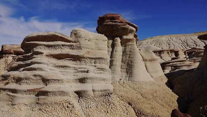 공원 자연 산 멕시코 건조 국립공원 사람없음 야외 가로 스터디 계곡 미국 사막 탐험 외계인 황무지 사암 뉴멕시코 전국 지질학 특별함 불모지 4K 건조기후 MP4 해외동영상 클립영상 공공시설 교육 컨셉 북아메리카 학습 미확인물체 돌_바위 생태계 동영상 파일형식