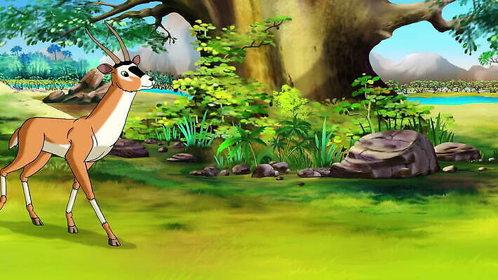 동물 야생동물 아프리카 자연 사람없음 만화 영양 애니메이션 가젤 사바나 MOV 해외동영상 클립영상 나라 생태계 동영상 파일형식