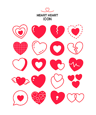 아이콘 점선 말풍선 날개 사랑 사람없음 빨간색 귀여움 손상 로맨틱 다양 하트 체크무늬 열쇠구멍 겹침 깨짐 아기자기 2D아이콘 AI파일 모양 감정 선 컬러 다수 컨셉 무늬 파일형식 벡터