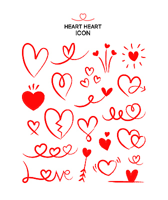 아이콘 손글씨 영어 화살표 곡선 화살 사랑 사람없음 빨간색 반짝임 손상 로맨틱 다양 하트 균열 연결 손그림 드로잉 겹침 깨짐 2D아이콘 AI파일 모양 문자 감정 선 컬러 다수 컨셉 모션 미술 파일형식 벡터
