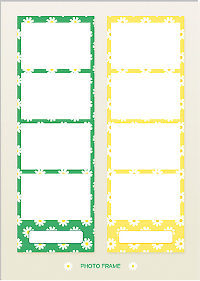 꽃무늬 패턴 일러스트 프레임 사람없음 초록색 노란색 테두리 데이지 팬시 프레임일러스트 플라워패턴 카피스페이스 뉴트로 네컷사진 국내일러스트 AI파일 꽃 컬러 무늬 사진촬영 공백 복고 파일형식 벡터