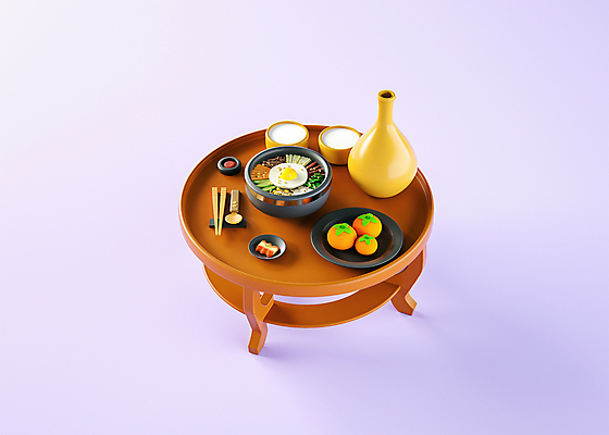 PSD 편집 편집이미지 접시 명절 젓가락 김치 감 사람없음 세트 3D소스 3D 추석 숟가락 보라색 전통음식 디지털합성 비빔밥 종지 막걸리 명절음식 호리병 교자상 수저받침대 편집소스 막걸리잔 편집3D 전통 그릇 식기 기념일 한식 음식 컬러 술잔 과일 탁자 병_용기 주류 수저 받침대 파일형식