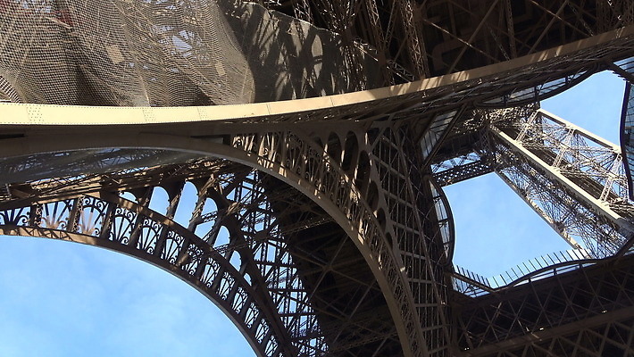 사람없음 건물 탑 프랑스 에펠탑 천연기념물 랜드마크 파리(프랑스) 4K MOV 해외동영상 클립영상 건축물 유럽 파리 동영상 파일형식