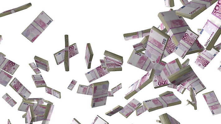 유럽 종이 백그라운드 컨셉 지폐 돈 비즈니스 성공 사람없음 금융 경제 3D 쌓기 쪽지 저축 유로 흰색 시장 재산 심볼 디지털합성 투자 상업 이익 활기 가치 애니메이션 계산서 크로마키 MOV 해외동영상 슬로모션 클립영상 나라 컬러 모션 촬영기법 동영상 파일형식