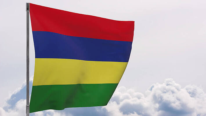 배너 물결 섬 백그라운드 하늘 바람 사람없음 파란색 흰색 깃발 깃대 봉 애국심 모리셔스 전국 4K MOV 해외동영상 클립영상 자연요소 컬러 날씨 동영상 파일형식